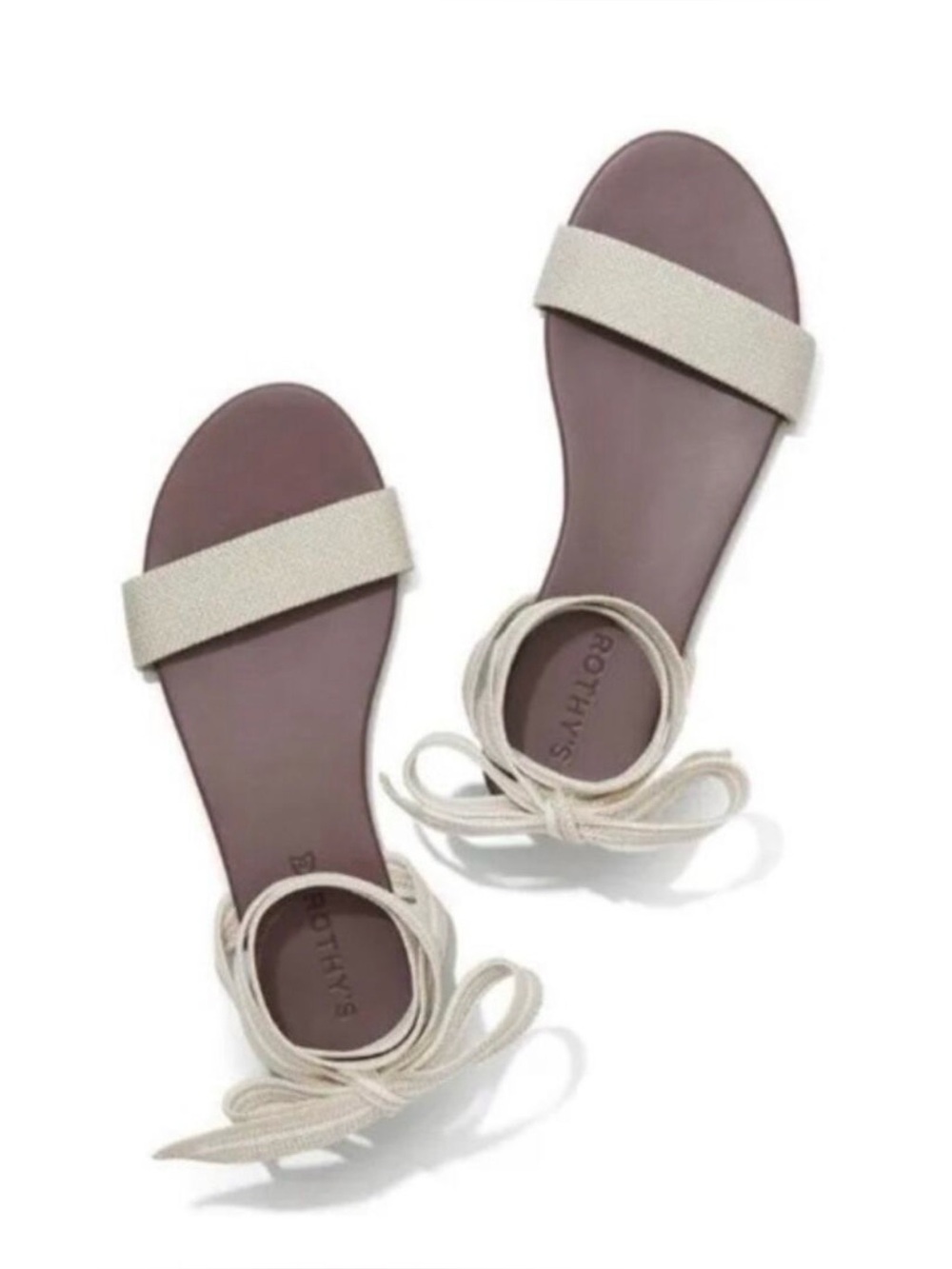 Rothy’s Wrap Sandal in Sandcastle Size 6